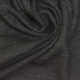 Dark Grey Marl Rib Knit, Poly-Viscose, 180 gsm — photo 1