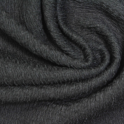 Polyester Stretch Crepe Fabric, 180 gsm, 152 cm — Grey