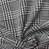 Black Houndstooth Jacquard, Polyester, 238 gsm — photo 1
