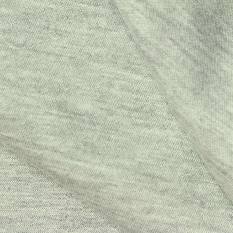 Light Grey Heathered-Marl Scuba Knit, Poly-Viscose, 275 gsm