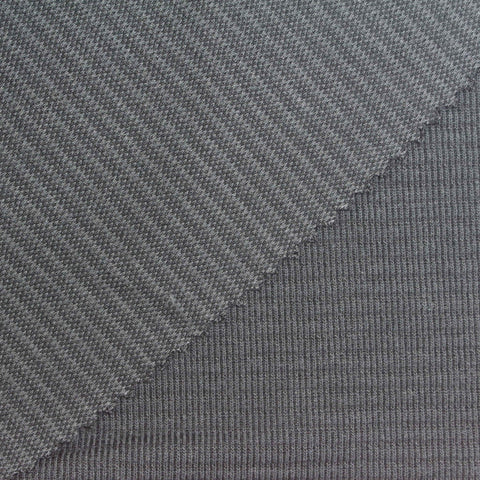 Modal Polyester Interlock Knit Fabric, 205 gsm, 160 cm — Grey