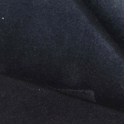 Polyester Cotton Rib Knit Fabric, 620 gsm, 150 cm — Black