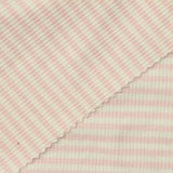 Light Pink Horizontal-Stripe Rib Knit, Viscose — photo 1