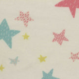 Pink Stars Jersey Knit, Poly-Viscose — photo 1
