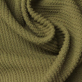 Green Textured Rib Knit, Polyester — photo 1