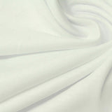 100% Cotton Interlock Knit Fabric, 135 gsm, 150 cm — White — photo 1