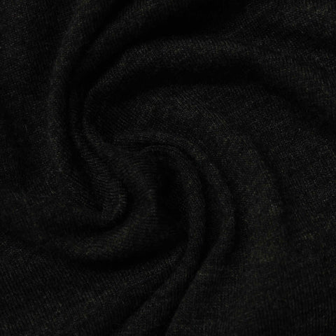 Jersey Knit Fabric, 148 gsm, 165 cm — Black