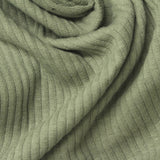 Rib Knit Fabric, 235 gsm, 110 cm — Green — photo 1