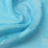 Light Blue Tone-on-Tone Chiffon, Polyester — photo 1