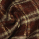 Maroon Bold-Plaid Woven, Poly-Viscose, 285 gsm, 150 cm, ref EF-265205 — photo 1