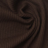 Rib Knit Fabric, 260 gsm, 110 cm — Brown — photo 1