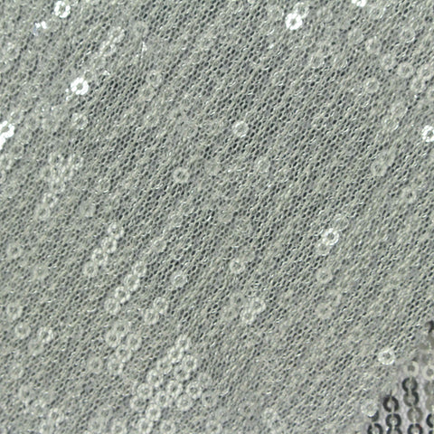 Silver Sequins Knit, Polyester