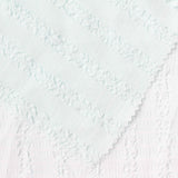 White Vertical-Stripe Seersucker, Polyester — photo 1