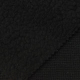 100% Polyester Sherpa Fleece Fabric, 452 gsm, 148 cm — Black — photo 1