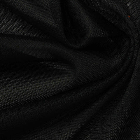 Black Marl Jersey Knit, Polyester, 65 gsm