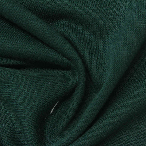 Polyester Cotton French Terry Fabric, 213 gsm, 186 cm — Green