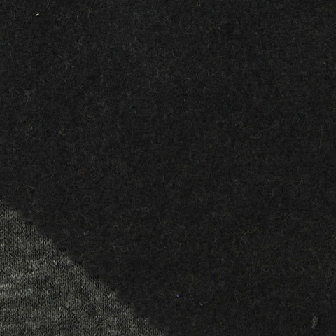 Brushed Polyester Cotton French Terry Fabric, 250 gsm, 165 cm — Grey