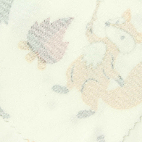 Printed Polyester Stretch Milk Silk Knit Fabric, 174 gsm, 170 cm — White