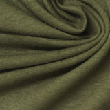 Olive Marl French Terry, Poly-Cotton — photo 1