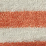 Orange Horizontal-Stripe Jersey Knit, Polyester, 320 gsm — photo 1