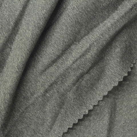 Grey Marl Jersey Knit, Polyester, 160 gsm, 160 cm