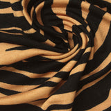 Black Zebra Jersey Knit, Viscose, 200 gsm — photo 1