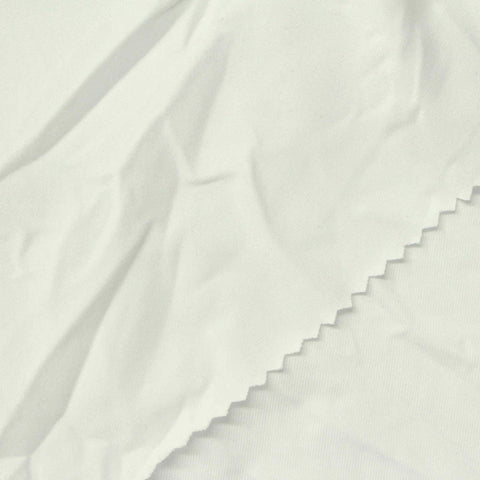 Polyester Stretch Milk Silk Knit Fabric, 200 gsm, 170 cm — White