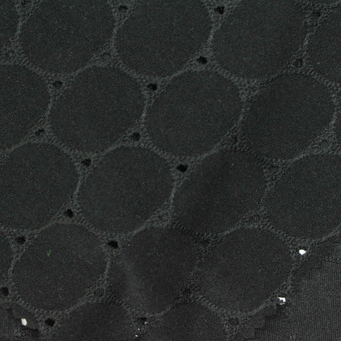 White Dots Knit, Polyester, 190 gsm