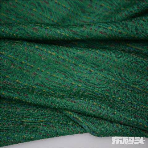 Green Flecks Jacquard, Polyester