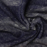 Navy Marl Chunky Knit, Poly-Viscose, 150 gsm — photo 1