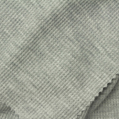 Grey Heather Waffle Knit, Poly-Viscose