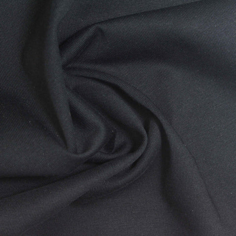 Cotton Polyester Jersey Knit Fabric, 170 gsm, 170 cm — Navy