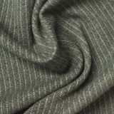 Light Grey Vertical-Stripe Interlock Knit, Polyester — photo 1