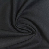 Viscose Nylon Stretch Ponte Knit Fabric, 335 gsm, 160 cm — Black — photo 1