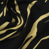 Black Zebra French Terry, Cotton-Modal — photo 1