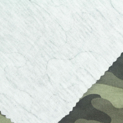 Green Camo Jersey Knit, Cotton-Modal