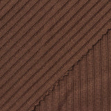 Jacquard Polyester Stretch Rib Knit Fabric, 207 gsm, 182 cm — Brown — photo 1