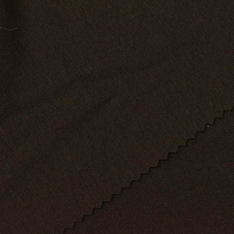 Viscose Nylon Stretch Ponte Knit Fabric, 230 gsm — Brown