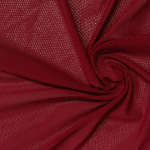 Polyester Stretch Warp Knit Fabric, 105 gsm, 157 cm — Red