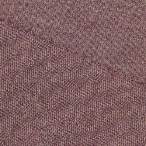 Plum Marl French Terry, Poly-Viscose