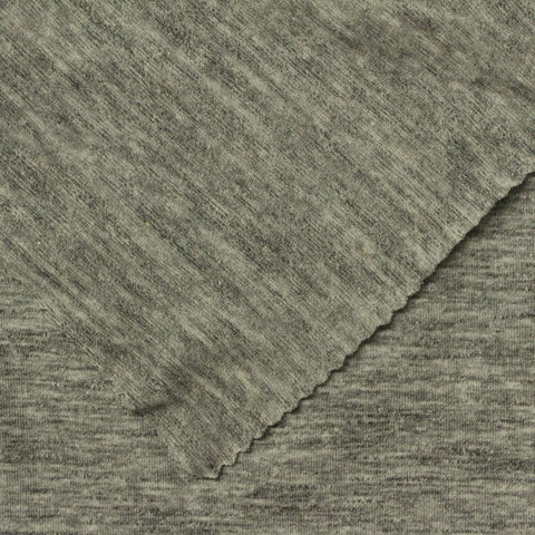 Grey Marl Knit, Cotton-Poly, 160 gsm