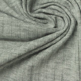 Polyester Viscose Stretch Rib Knit Fabric, 230 gsm — Grey, ref EF-254065 — photo 1