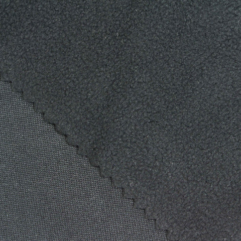 100% Polyester Fleece Fabric, 180 gsm, 150 cm — Grey