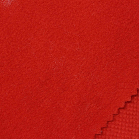 100% Polyester Fleece Fabric, 140 gsm, 170 cm — Red