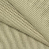 Polyester Stretch Rib Knit Fabric, 500 gsm, 140 cm — Khaki — photo 1