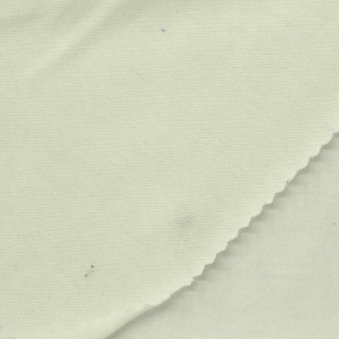 Polyester Cotton Jersey Knit Fabric, 128 gsm, 170 cm — White