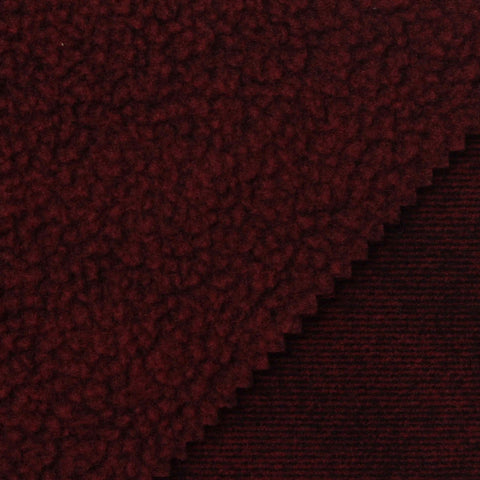 Dark Red Heathered-Marl Fleece, Polyester
