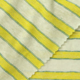Yellow Stripes Jersey Knit, Cotton-Poly — photo 1