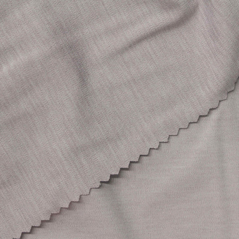 Nylon Stretch Interlock Knit Fabric, 200 gsm, 145 cm — Grey