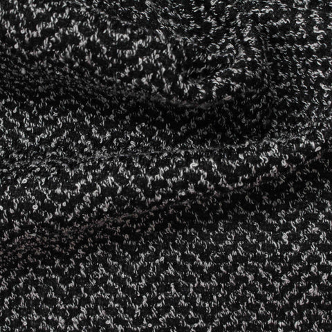 Dark Grey Marl Jacquard, Poly-Viscose, 250 gsm